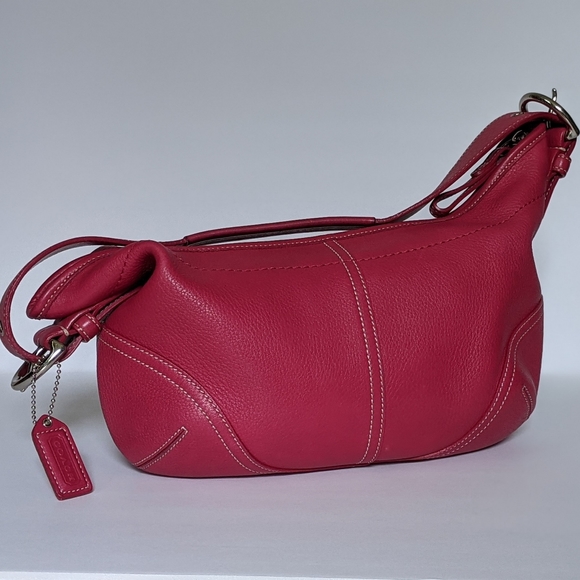 Coach Handbags - Authentic Y2K Hot Pink Leather Coach Shoulder Bag